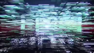 科技感抖动logo标志演绎模板视频的预览图